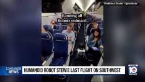 Stewie, a humanoid jegyet vett magának és felszállt a repülőre – a légitársaság azóta kitiltott minden robotot