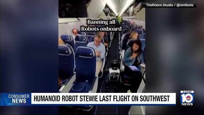 humanoid robot a repülőgépen